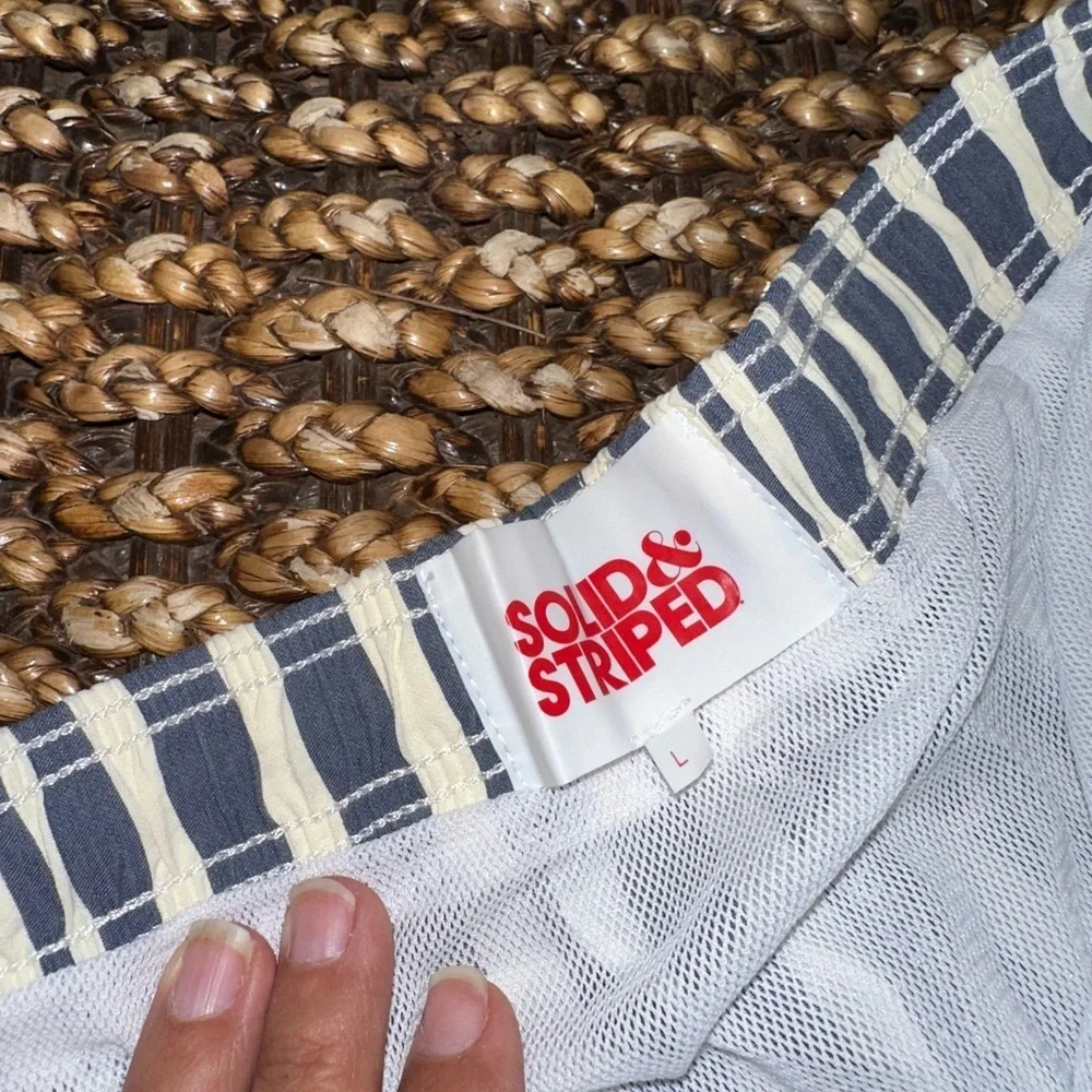 SOLID & STRIPED 7” Hybrid Swim Shorts  Blue (M6)